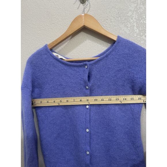 Sezane La Maille Paris Super Kid Mohair Baby Alpaca Wool Button Cardigan Size M - Picture 5 of 6